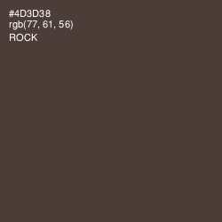 #4D3D38 - Rock Color Image