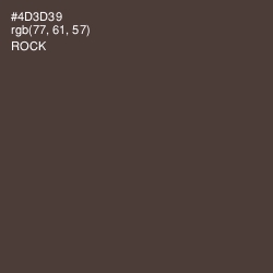 #4D3D39 - Rock Color Image