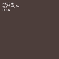 #4D3D3B - Rock Color Image