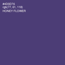 #4D3D76 - Honey Flower Color Image
