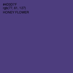 #4D3D7F - Honey Flower Color Image