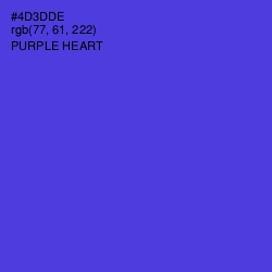 #4D3DDE - Purple Heart Color Image