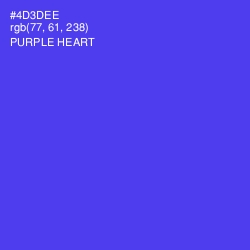 #4D3DEE - Purple Heart Color Image