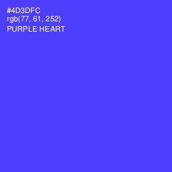 #4D3DFC - Purple Heart Color Image