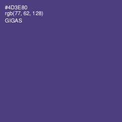 #4D3E80 - Gigas Color Image