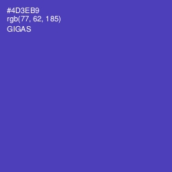 #4D3EB9 - Gigas Color Image