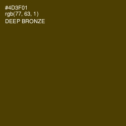 #4D3F01 - Deep Bronze Color Image