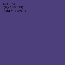 #4D3F7C - Honey Flower Color Image