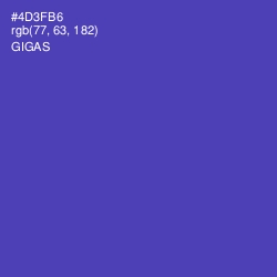 #4D3FB6 - Gigas Color Image