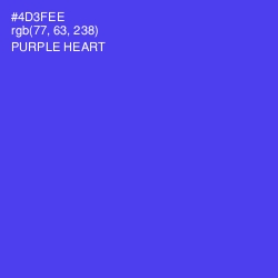 #4D3FEE - Purple Heart Color Image