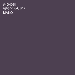 #4D4051 - Mako Color Image