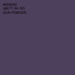 #4D405C - Gun Powder Color Image