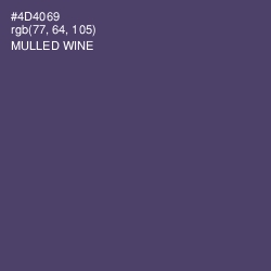 #4D4069 - Mulled Wine Color Image