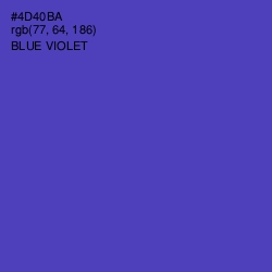 #4D40BA - Blue Violet Color Image