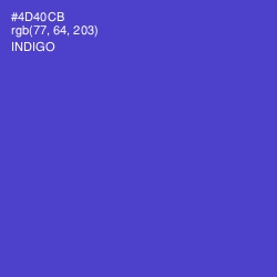 #4D40CB - Indigo Color Image