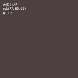 #4D413F - Kelp Color Image