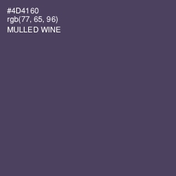 #4D4160 - Mulled Wine Color Image