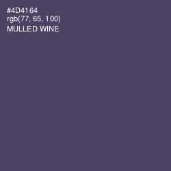 #4D4164 - Mulled Wine Color Image