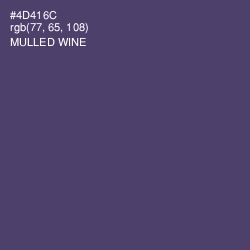 #4D416C - Mulled Wine Color Image