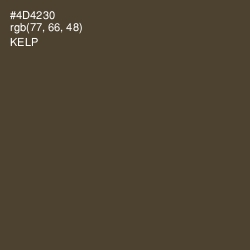 #4D4230 - Kelp Color Image