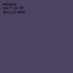 #4D4262 - Mulled Wine Color Image