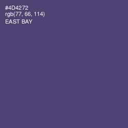 #4D4272 - East Bay Color Image
