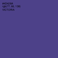 #4D428A - Victoria Color Image