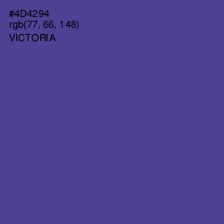 #4D4294 - Victoria Color Image