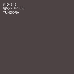 #4D4345 - Tundora Color Image