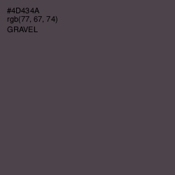 #4D434A - Gravel Color Image