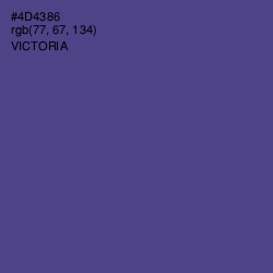 #4D4386 - Victoria Color Image