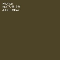 #4D4427 - Judge Gray Color Image