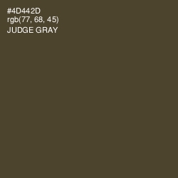 #4D442D - Judge Gray Color Image