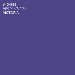 #4D4588 - Victoria Color Image