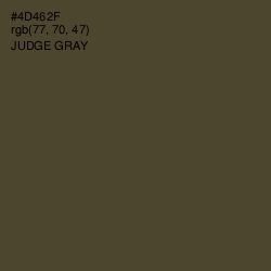 #4D462F - Judge Gray Color Image