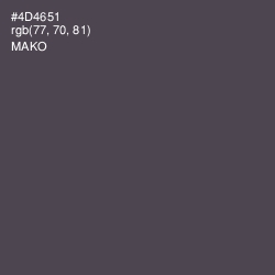 #4D4651 - Mako Color Image