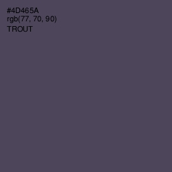 #4D465A - Trout Color Image