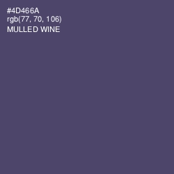 #4D466A - Mulled Wine Color Image