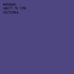 #4D4681 - Victoria Color Image