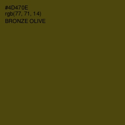 #4D470E - Bronze Olive Color Image