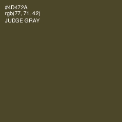 #4D472A - Judge Gray Color Image