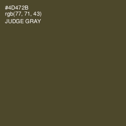 #4D472B - Judge Gray Color Image