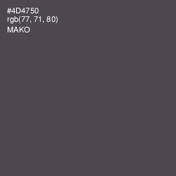 #4D4750 - Mako Color Image