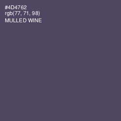 #4D4762 - Mulled Wine Color Image