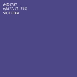 #4D4787 - Victoria Color Image
