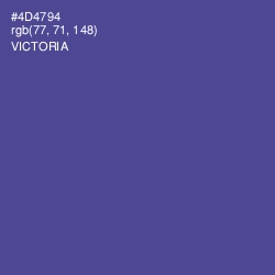 #4D4794 - Victoria Color Image