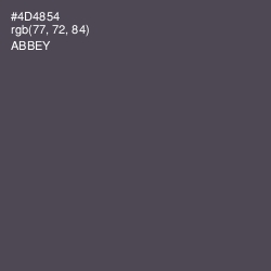 #4D4854 - Abbey Color Image