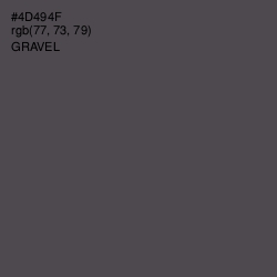 #4D494F - Gravel Color Image