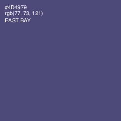 #4D4979 - East Bay Color Image
