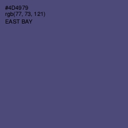 #4D4979 - East Bay Color Image